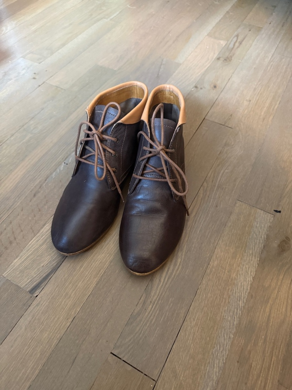 Juil Brown Leather Chukka Earthing Boots - Rare